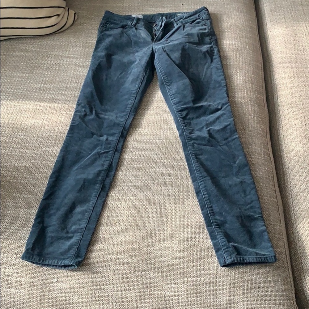 Gap blue/grey skinny corduroys